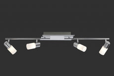 CLAPTON Trio - stropné svetlo LED- hliník/chróm/sklo - 940mm