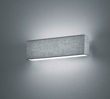 LUGANO Trio - LED lampa nástenná - 250mm - šedý textil
