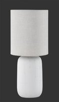 CLAY Trio - stolná lampa - 350mm - cappucino keramika/textil
