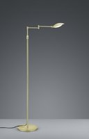 CALCIO Trio - stojacia LED lampa - matná mosadz- 1200-1400mm