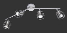 EVIAN Trio - stropná bodová lampa - kov/chróm - 700mm